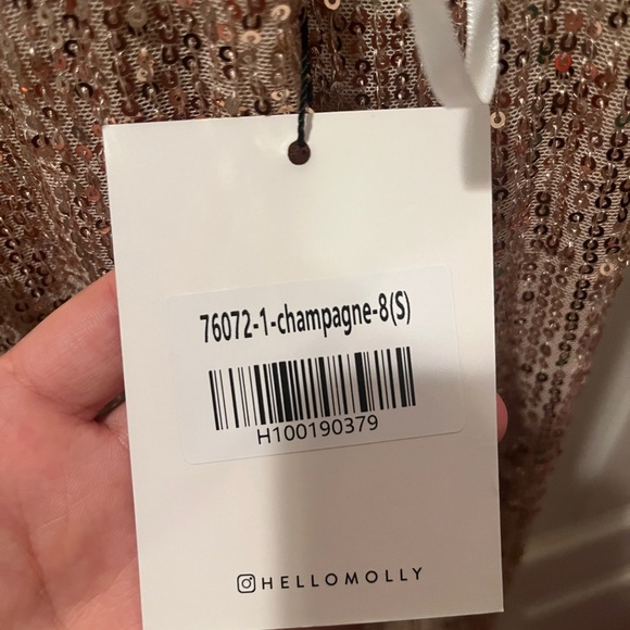 hello molly gold sequin dress - Picture 5 of 7